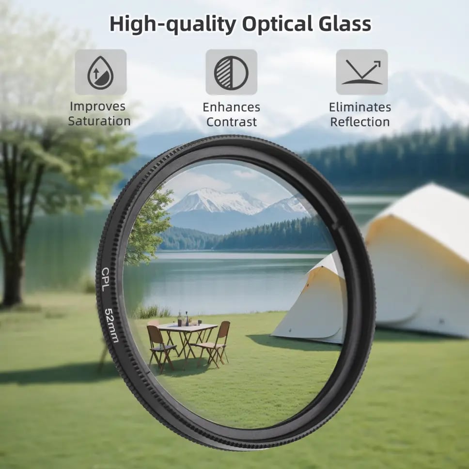 52/67MM Phone Lens Filter Kit For All Phones Models