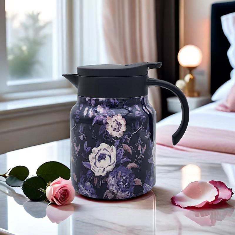 🔥2025 Hot Sale 49% OFF - Vintage Floral Pattern Tea Thermos – Built-In Infuser