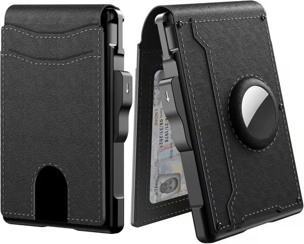 🎁2025 Hot Sale Now — AirTag Wallet - with Pop Up Aluminum Case