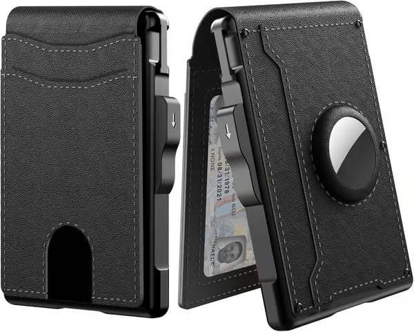 🎁2025 Hot Sale Now — AirTag Wallet - with Pop Up Aluminum Case