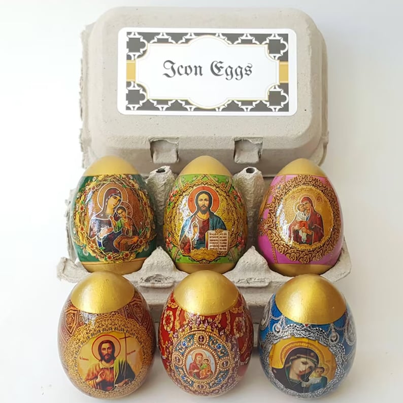 🔥2025 Hot Sale 49% OFF - 🐣🙏Wooden Icon Easter Eggs