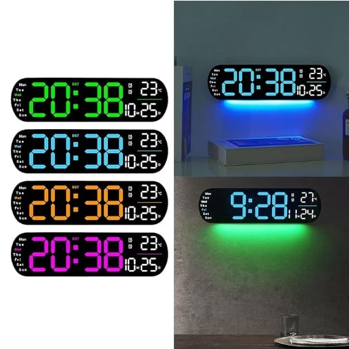 🔥2025 Hot Sale 49% OFF - Digital Wall Clock Large Display