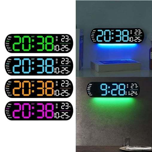 🔥2025 Hot Sale 49% OFF - Digital Wall Clock Large Display