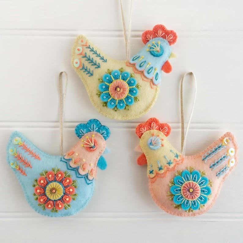 🔥2025 Hot Sale 49% OFF - Embroidered felt Easter eggs Kit