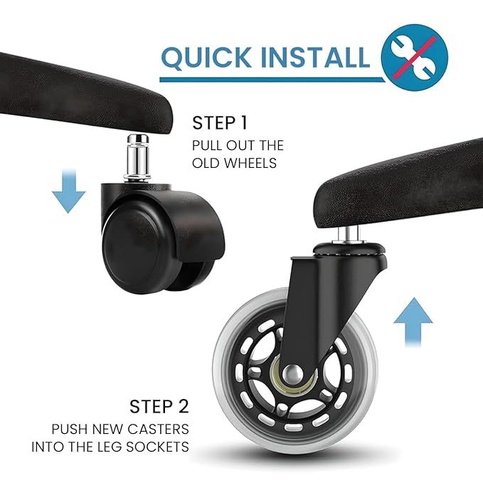 🔥2025 New Year Sale 49% OFF - 3 Inches Silent and Smooth Rolling Casters