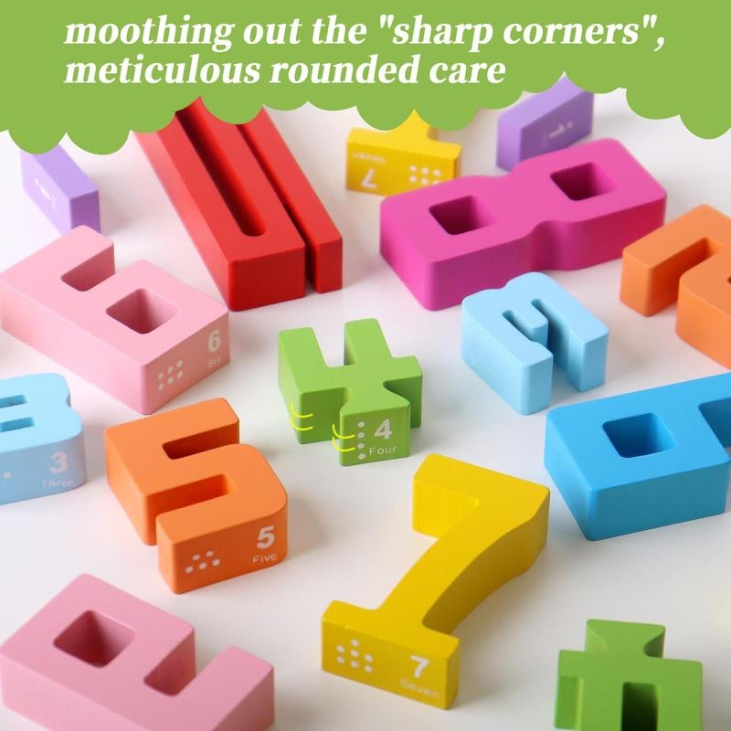 🔥Final Hot Sale-49% OFF🔥 Montessori-Inspired Wooden Number Blocks – Unlock Your Child’s Potential!