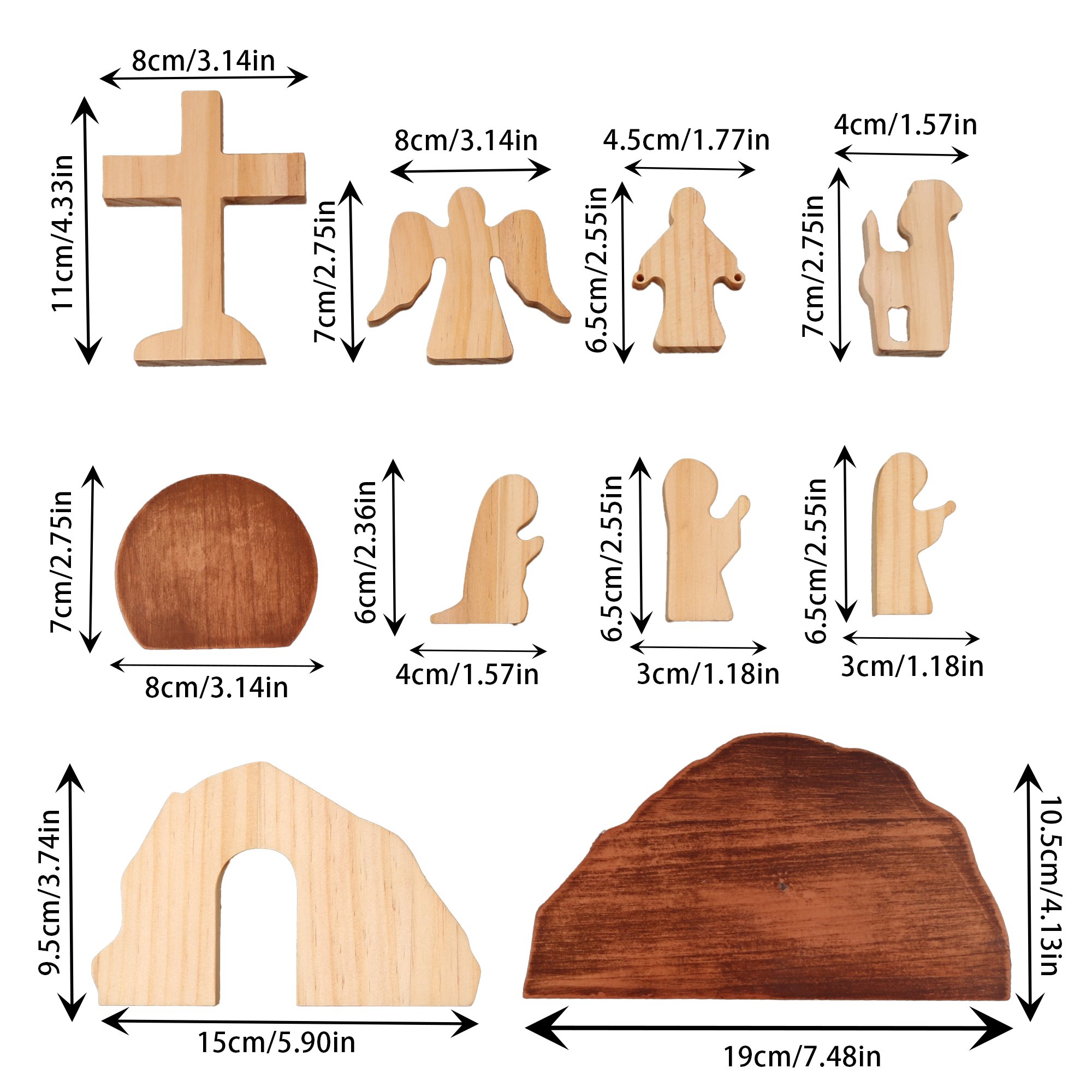 🔥2025 Hot Sale 49% OFF - Wooden Empty Tomb Scene Easter Decor