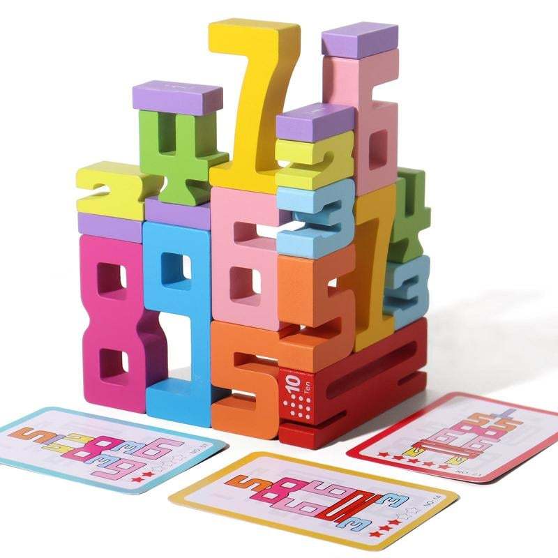 Montessori-Inspired Wooden Number Blocks