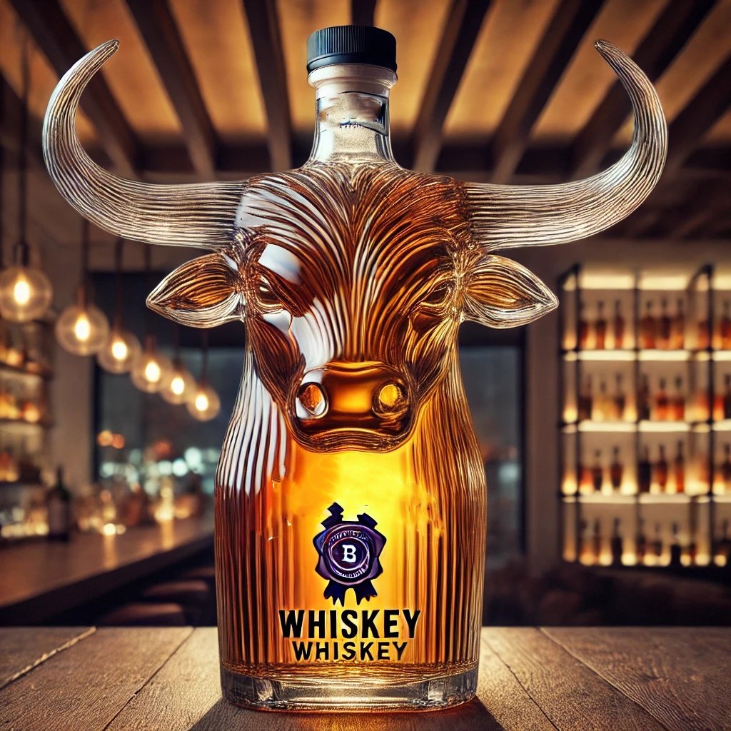 (🔥NEW YEAR SALE - 49% OFF) Funny Bull Whiskey Bottle