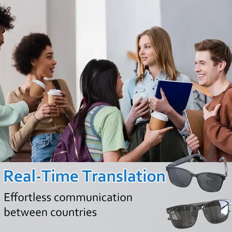 🔥2025 Hot Sale 49% OFF - HY-C8 AI Wireless Bluetooth Translation Glasses