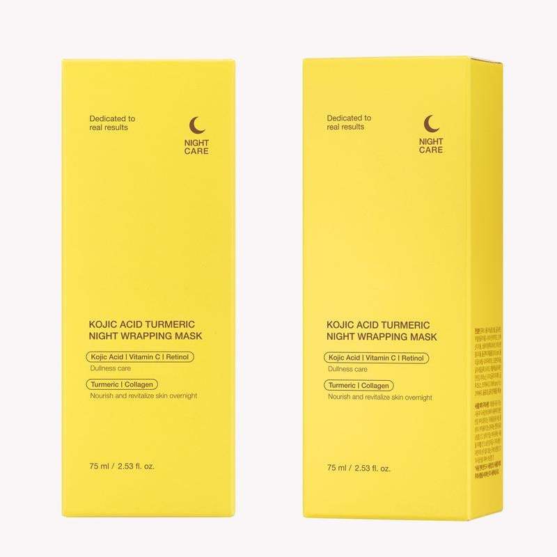 🌿✨ Kojic Acid Turmeric Night Wrapping Mask