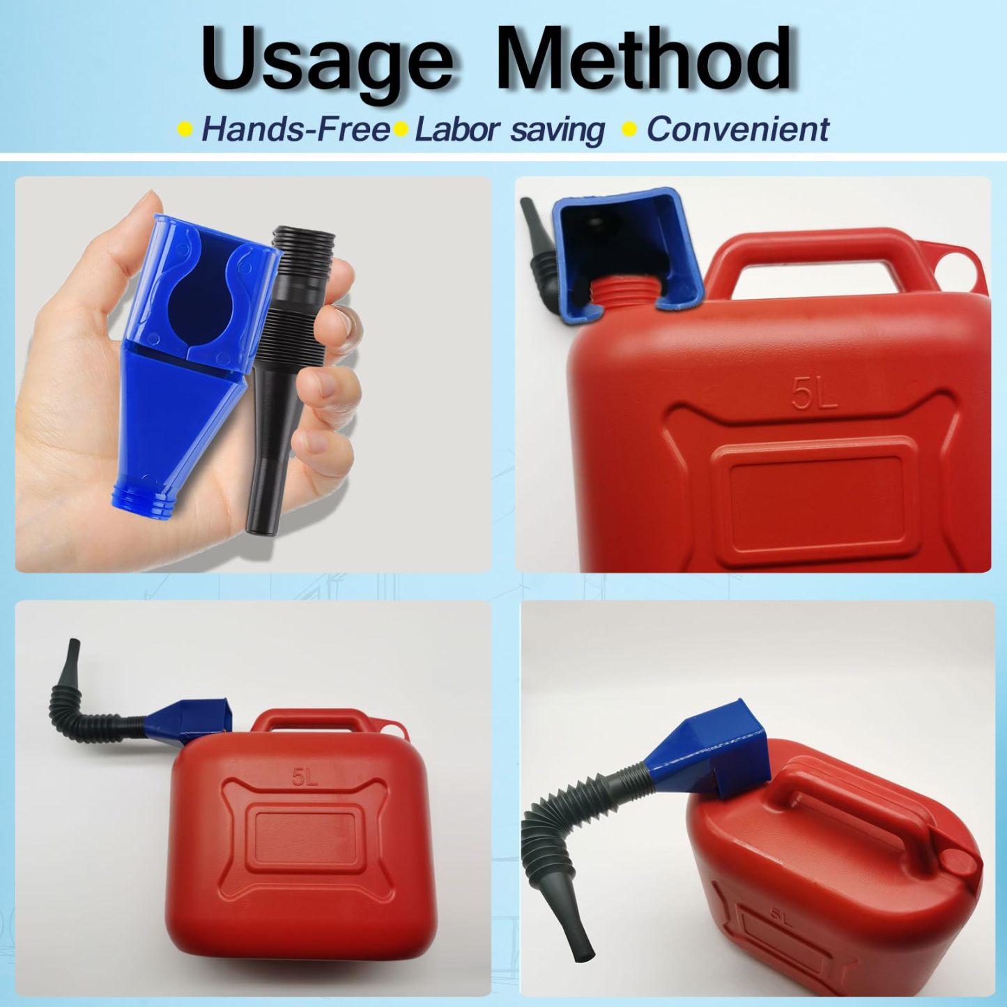 🔥2025 Hot Sale 49% OFF - Universal Household Folding Buckle Funnel