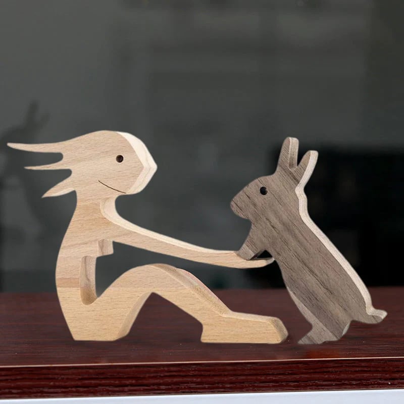 Wood Sculpture Table Ornaments