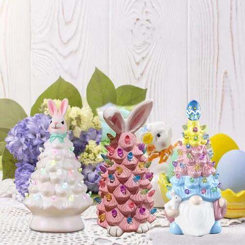 🔥2025 Hot Sale 49% OFF - Easter Pink Bunny Tree
