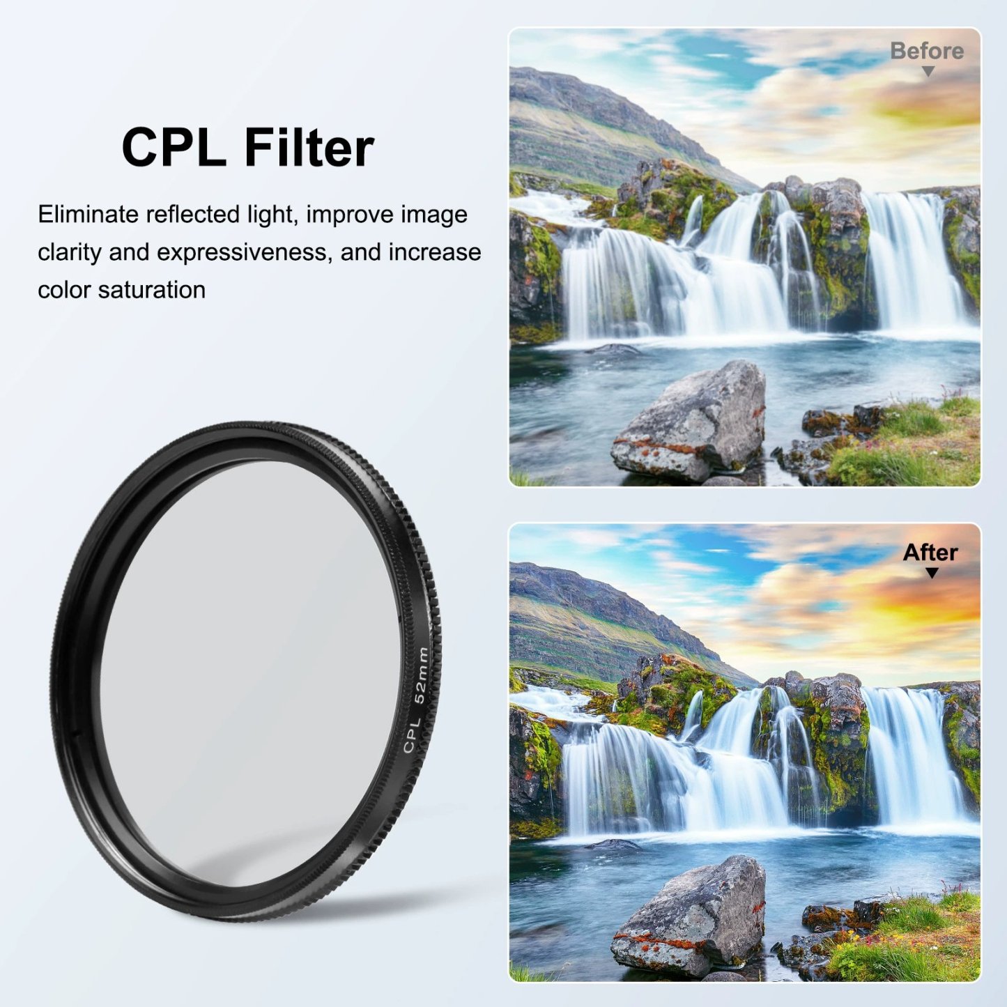 52/67MM Phone Lens Filter Kit For All Phones Models