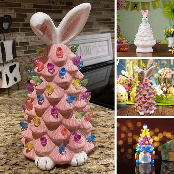 🔥2025 Hot Sale 49% OFF - Easter Pink Bunny Tree