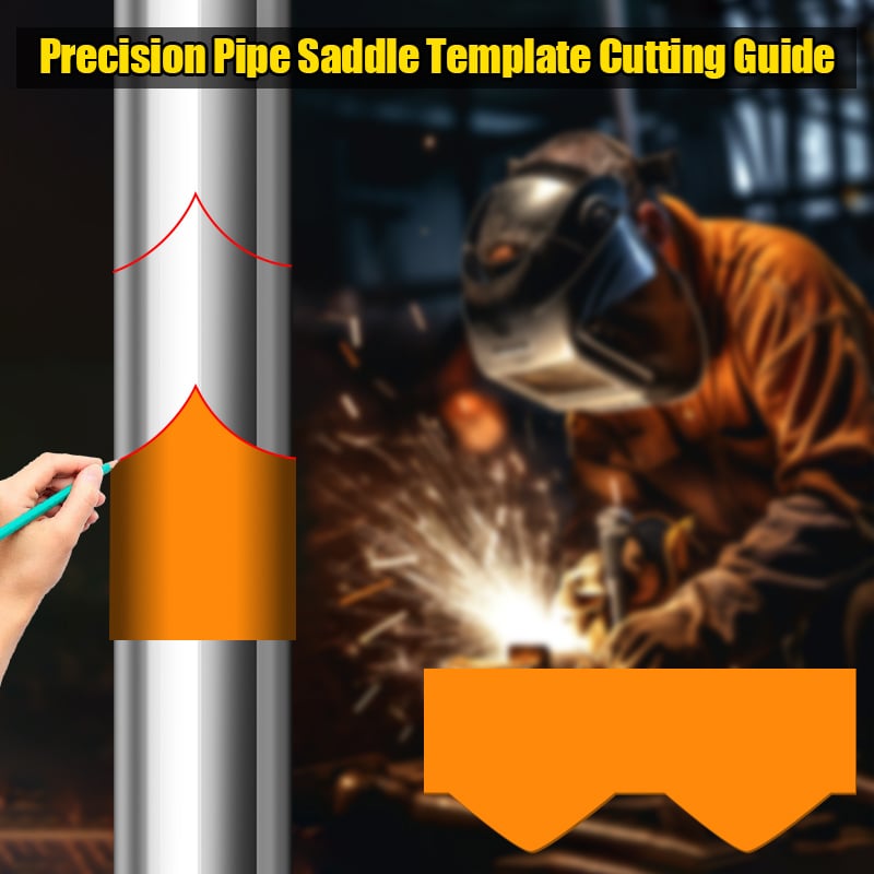 Precision Pipe Saddle Template Cutting Guide