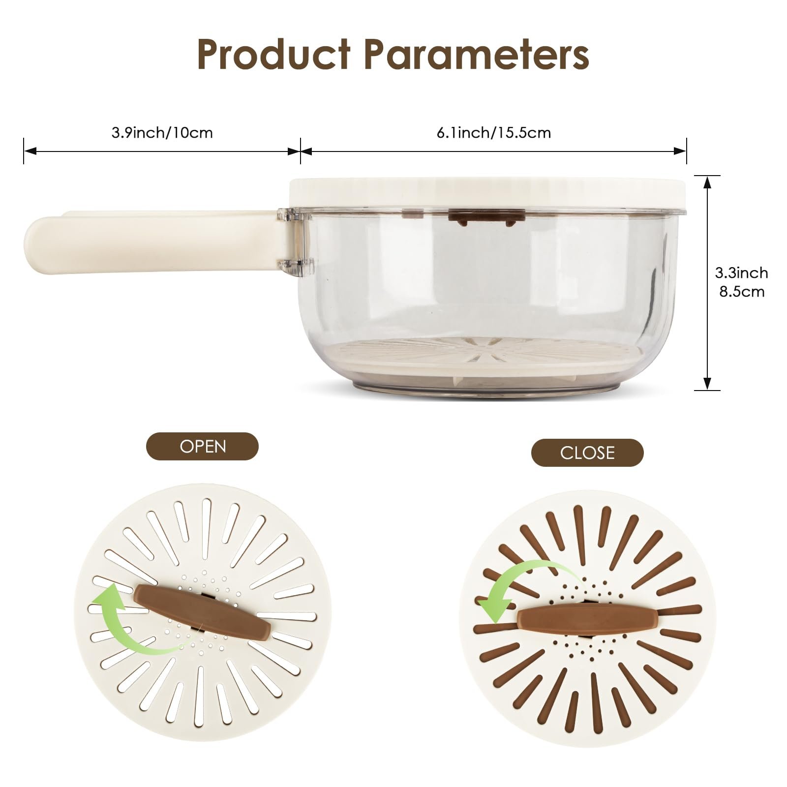 🎁2025 Hot Sale Now — 3 in 1 Kitchen Colanders Bowl