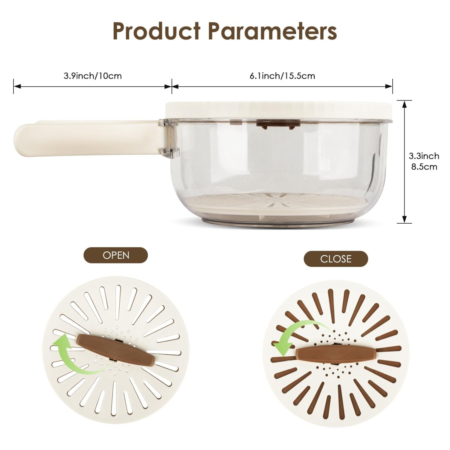🎁2025 Hot Sale Now — 3 in 1 Kitchen Colanders Bowl