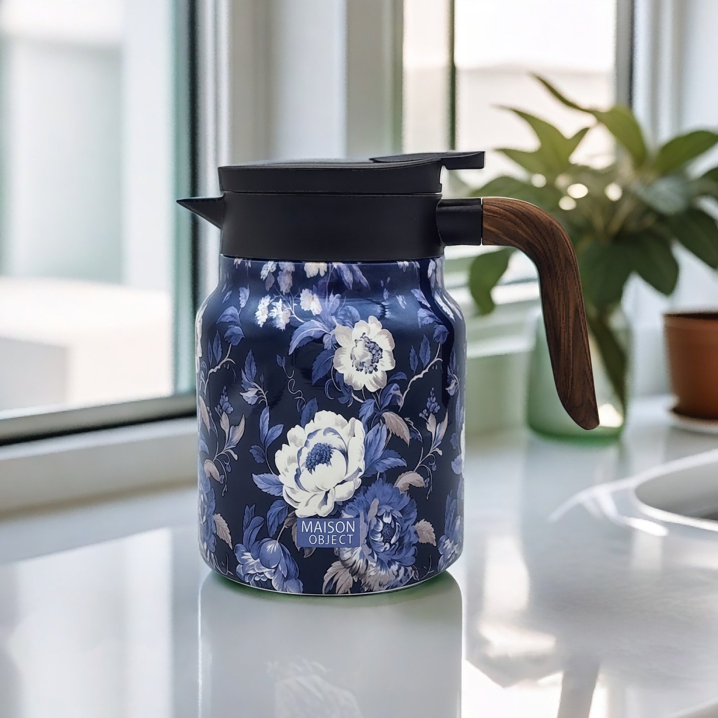 🔥2025 Hot Sale 49% OFF - Vintage Floral Pattern Tea Thermos – Built-In Infuser