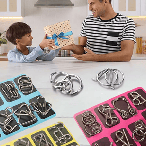 Last Day Promotion 49% OFF-Metal Puzzle Ring,Educational intellectual Toys IQ Toys,Metal Brain teaser Puzzles