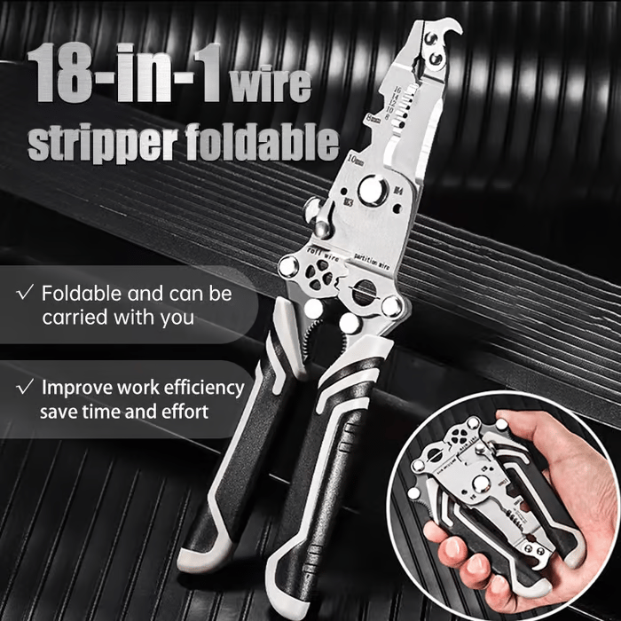 🔧Multifunctional Folding Wire Stripper