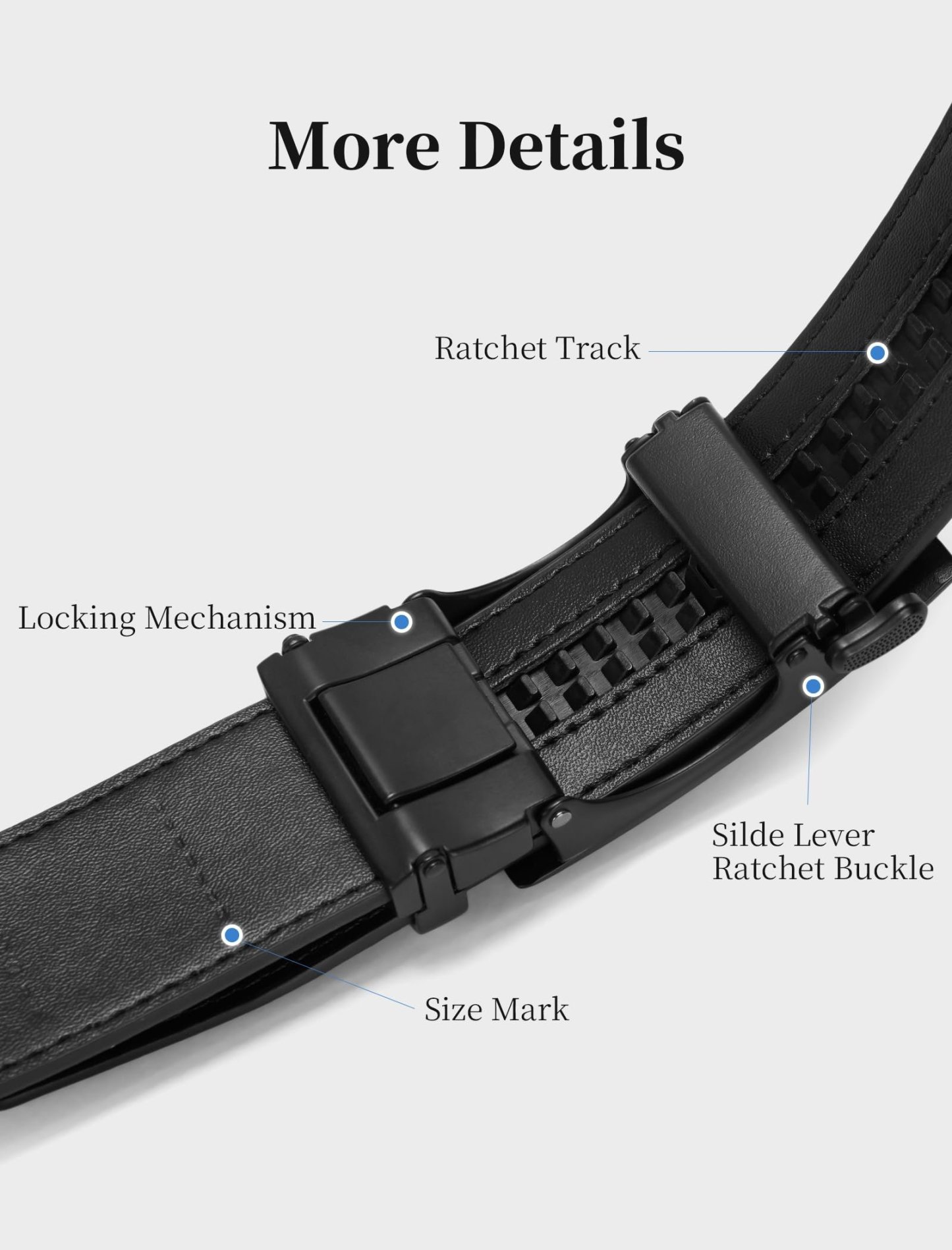 Mens Ratchet Belt Leather