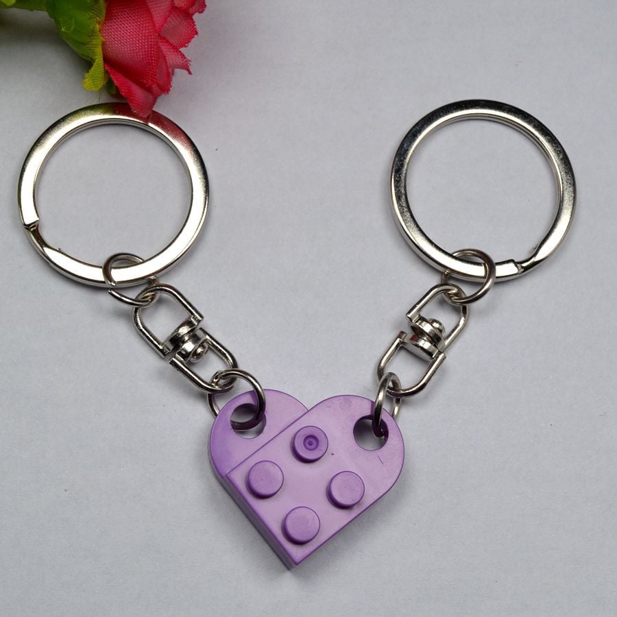 🔥2025 Hot Sale 49% OFF - Brick Heart Keychain Set