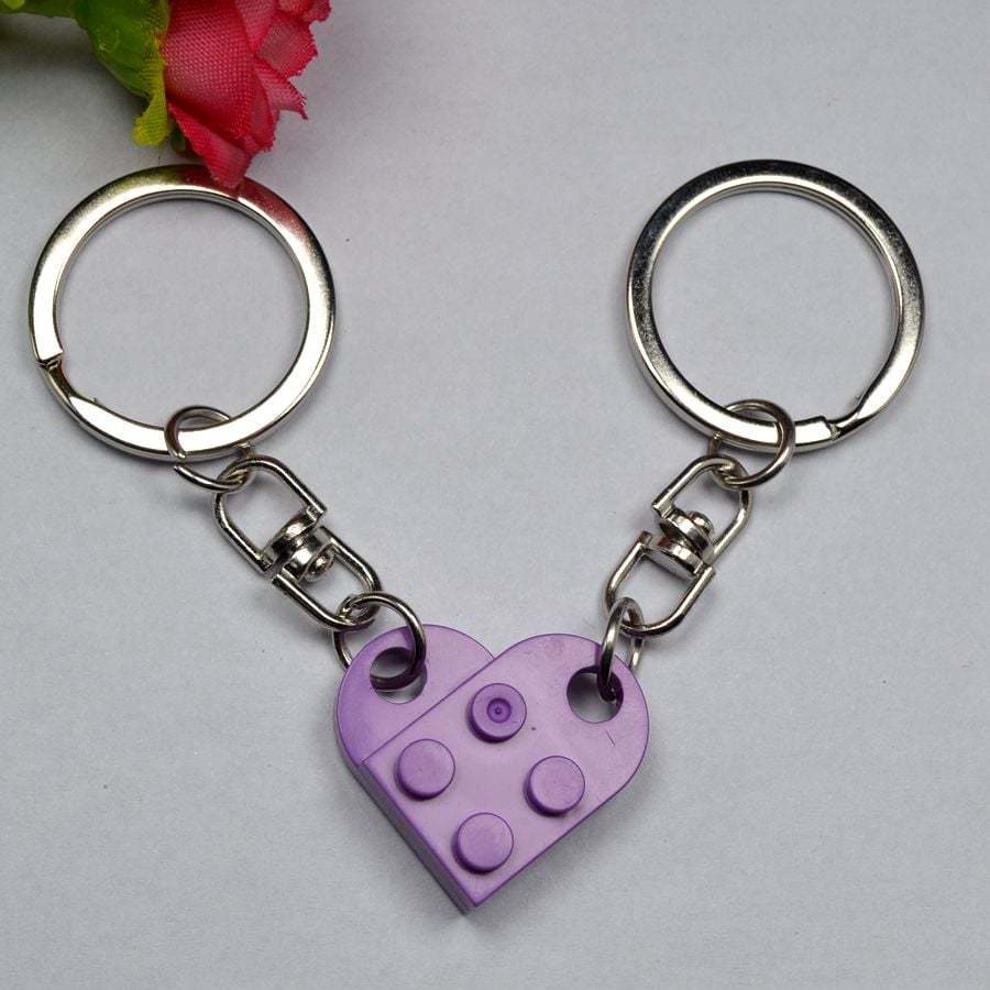 🔥2025 Hot Sale 49% OFF - Brick Heart Keychain Set