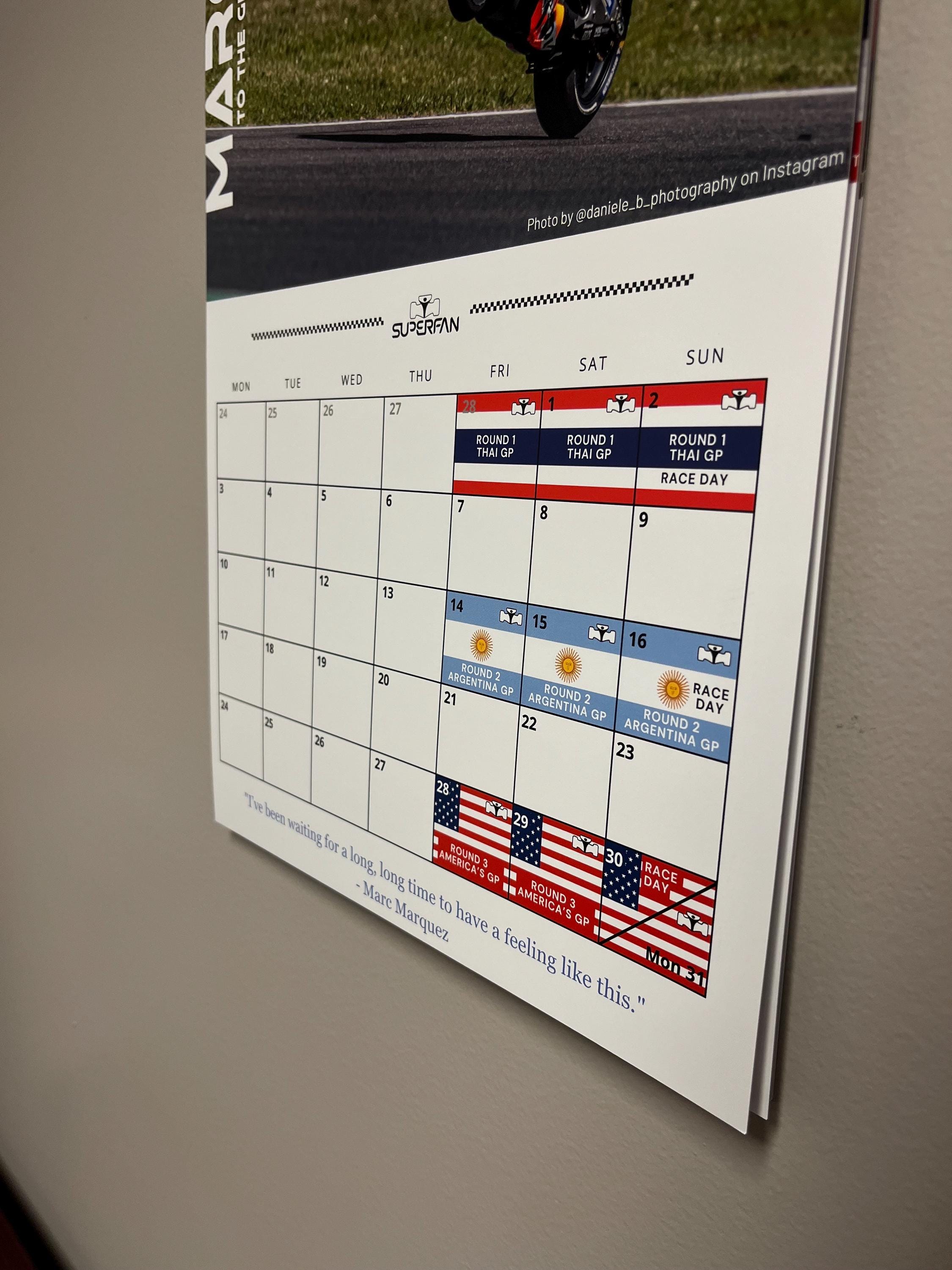 🔥LAST DAY SALE 50% OFF - Moto GP 2025 Wall Calendar | 2025 Moto GP Race Schedule