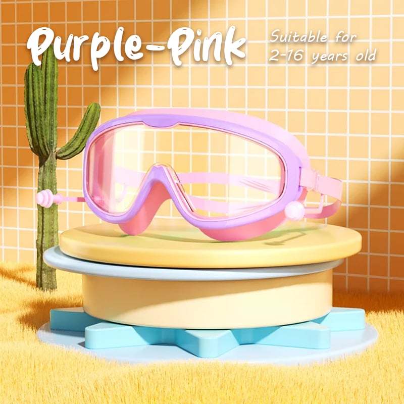 🔥2025 Hot Sale 49% OFF - 🎉HD children's large frame waterproof and anti-fog swimming goggles