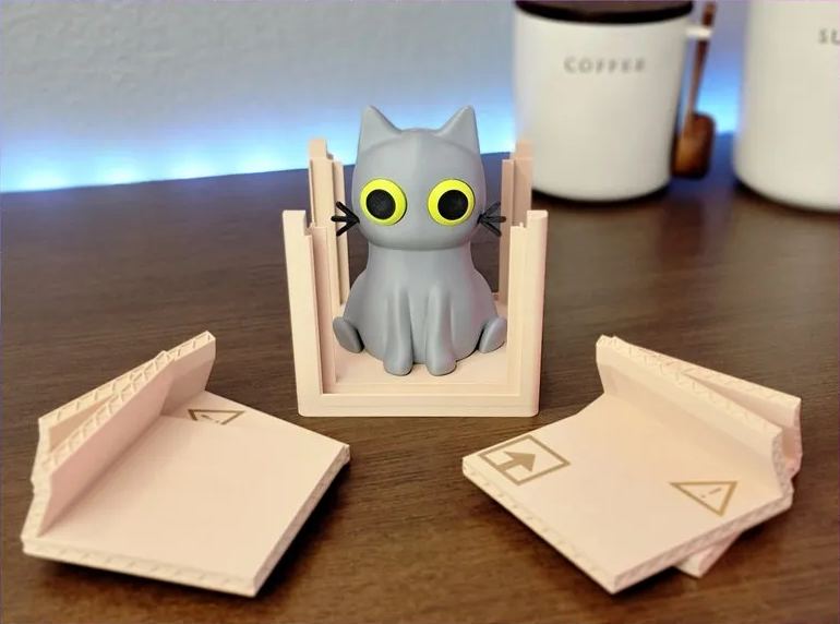 ✨Limited Sale 49% OFF✨ Adorable Cat Box Coaster Set – Purrfectly Playful! 🐱📦