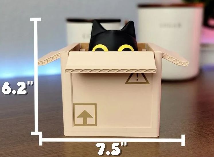 ✨Limited Sale 49% OFF✨ Adorable Cat Box Coaster Set – Purrfectly Playful! 🐱📦