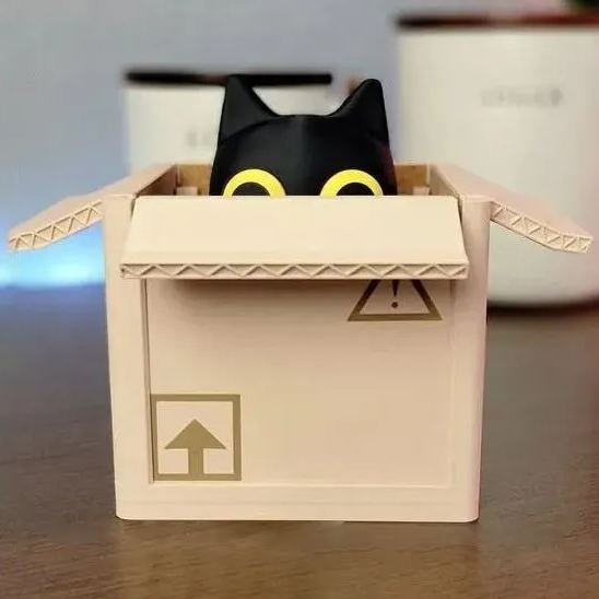 ✨Limited Sale 49% OFF✨ Adorable Cat Box Coaster Set – Purrfectly Playful! 🐱📦