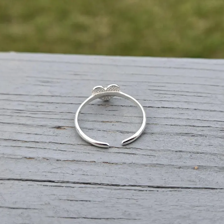 Adjustable Ring Gold Plated Love Heart Ring