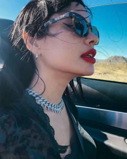 Alloy Punk Style Rivets Cuban Link Chain Necklace