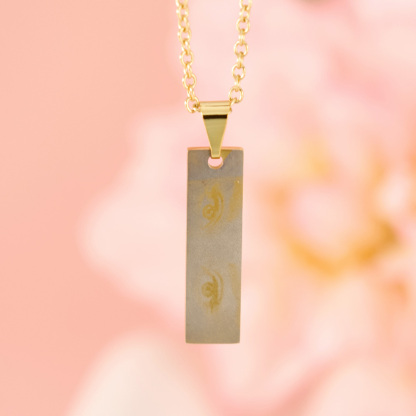 Personalized Human Eye Engraved Portrait Picture Necklace
