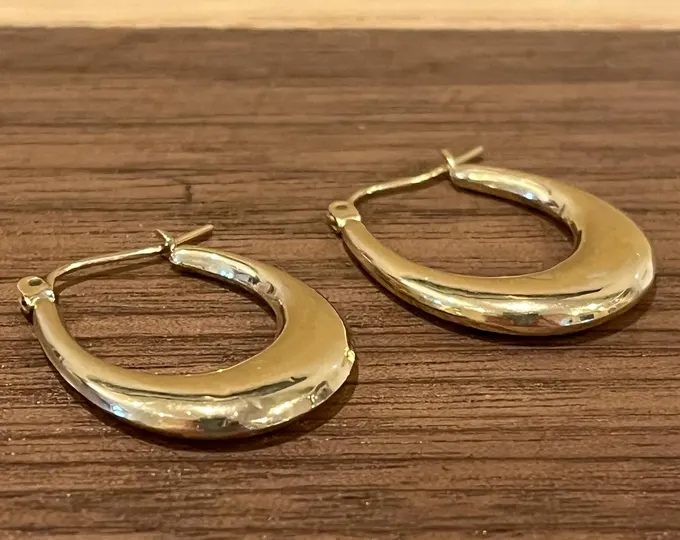 Gold Plated Hoop Earrings