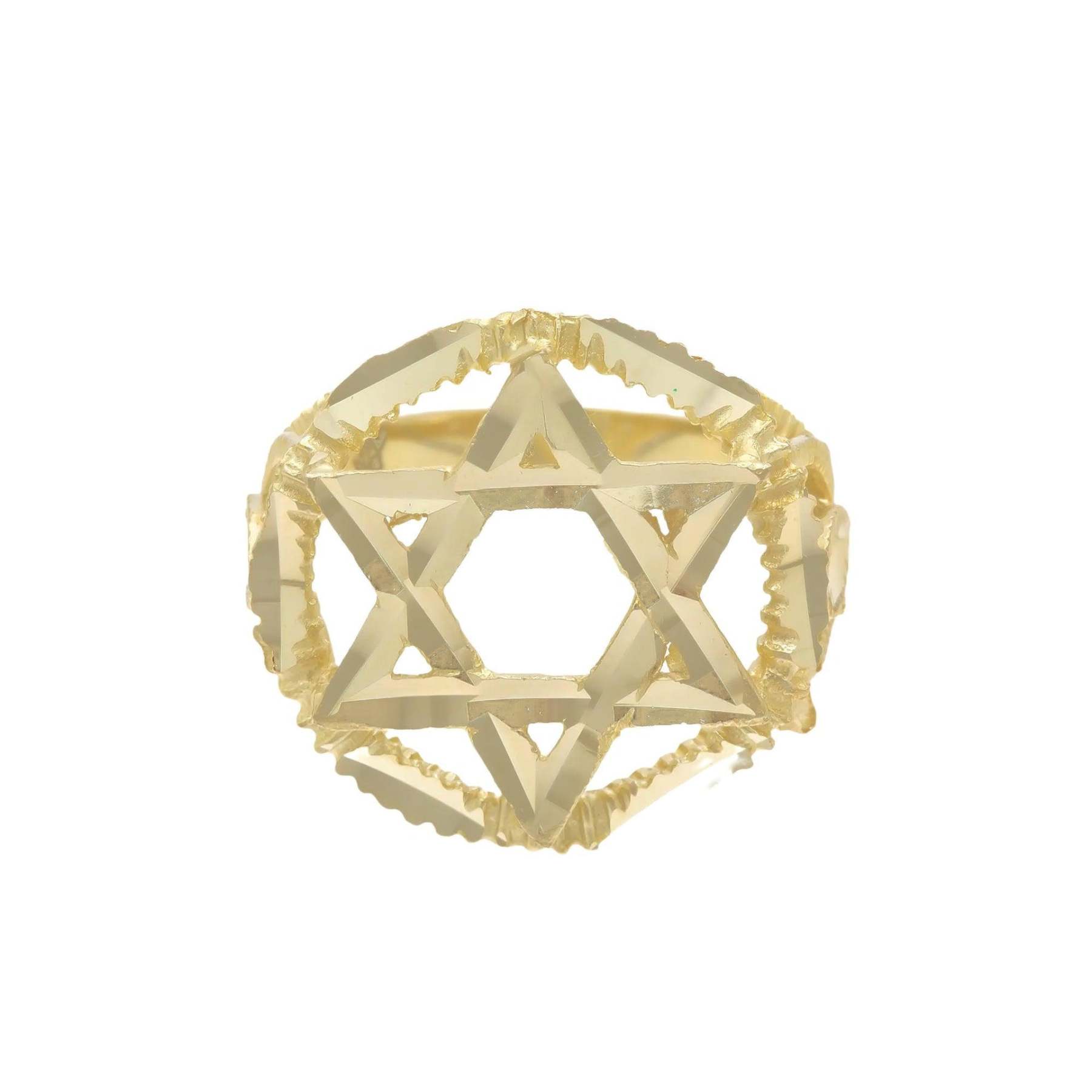 GOLD STAR OF DAVID RING