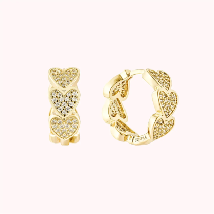 [Copy]Customized Rx Heart Name Studs Earrings 