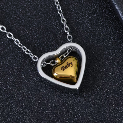 Custom Engraved Heart Name Necklace