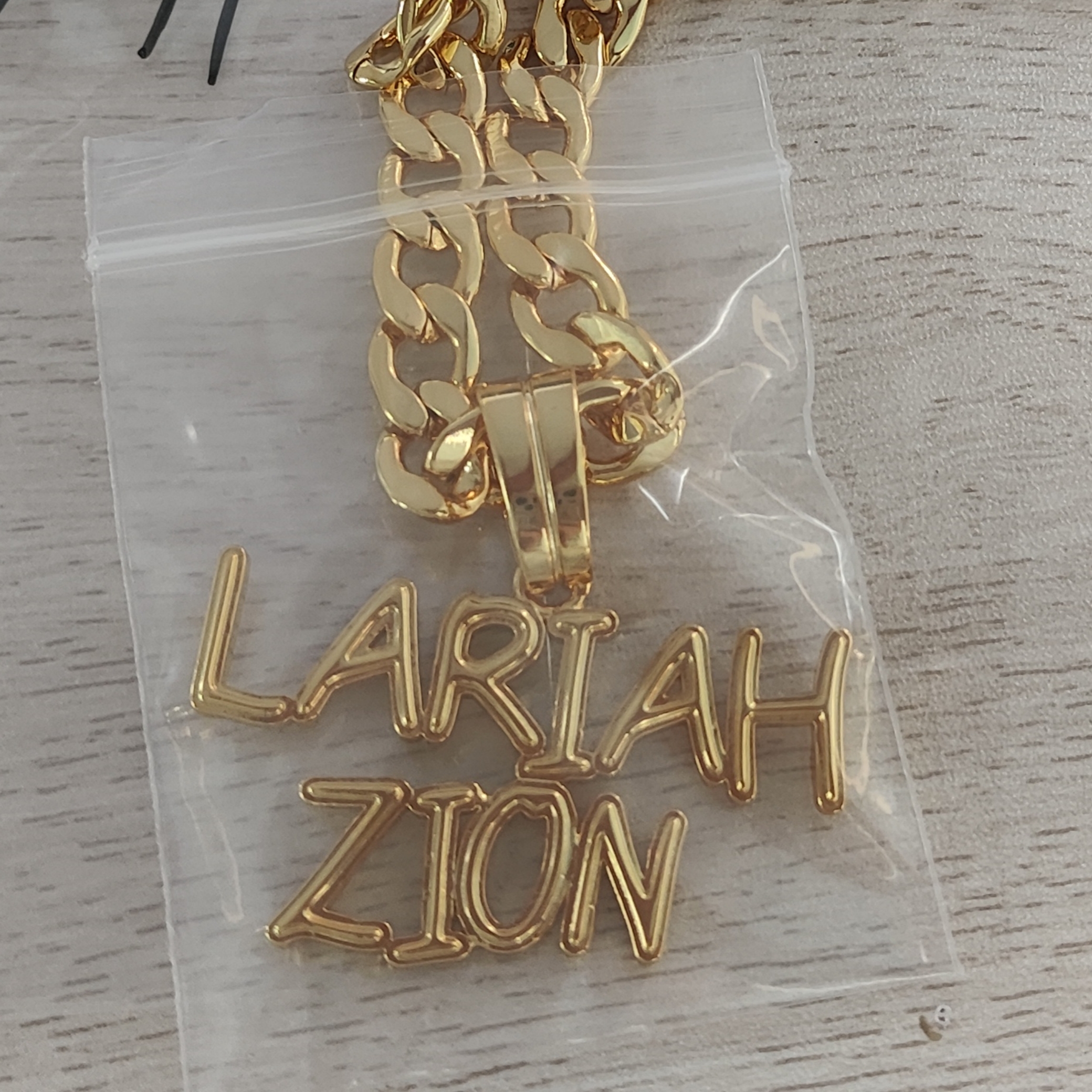 Gold Plated 2 Names Necklace Personalized Custom Couple Name Necklace