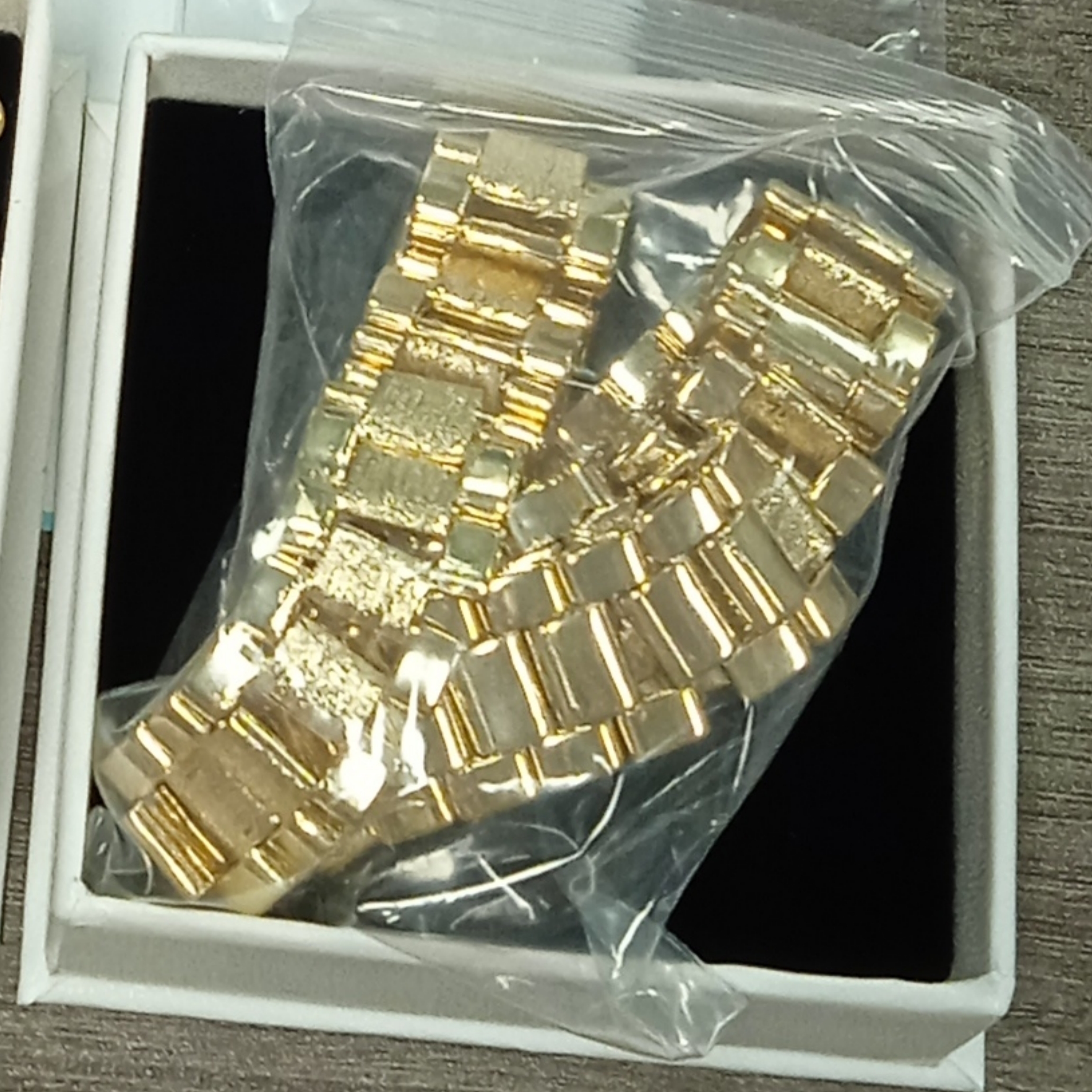 14mm Gold Plated Presidential Link Chain Necklace