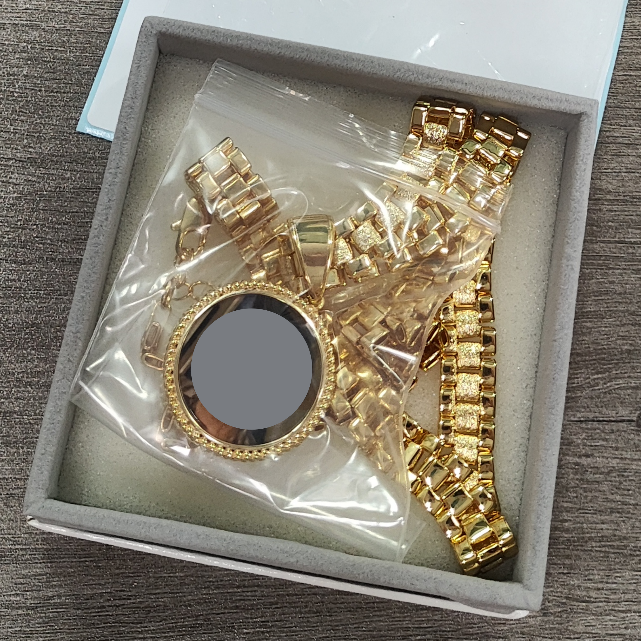 Personalized Round Photo Pendant Custom Photo Necklace with RX Style Chain