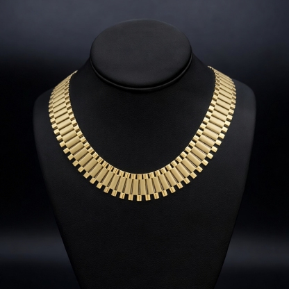 20mm Presidential Link Chain Gold Plated RX Chain Watch Band Style Necklace