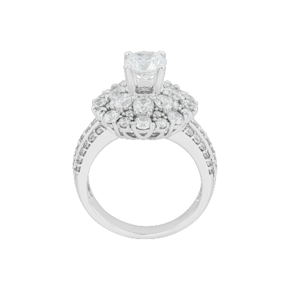 Custom Diamond Ring Sparkling Promise Rings Engraved Ring