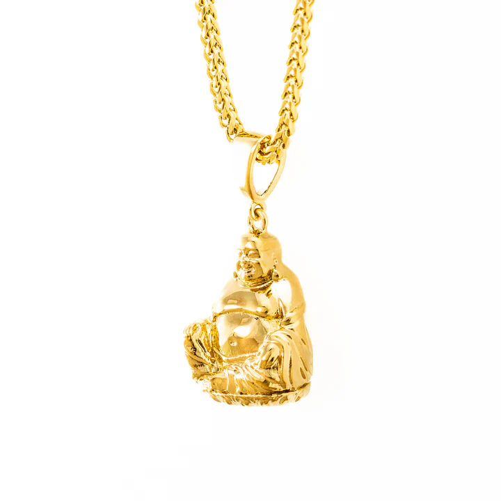 Gold Plated Buddha Pendant Necklace