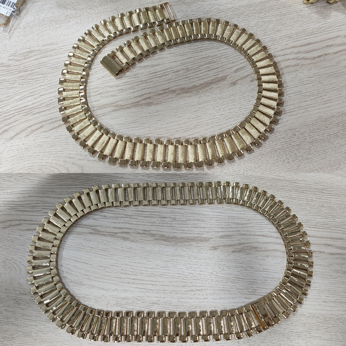 25mm RX Chain Gold Plated Presidential Link Chain Watch Band Style Necklace