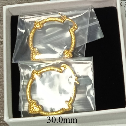 Round Heart Simple Classic Plain Beautiful Circle Hoop Earrings 