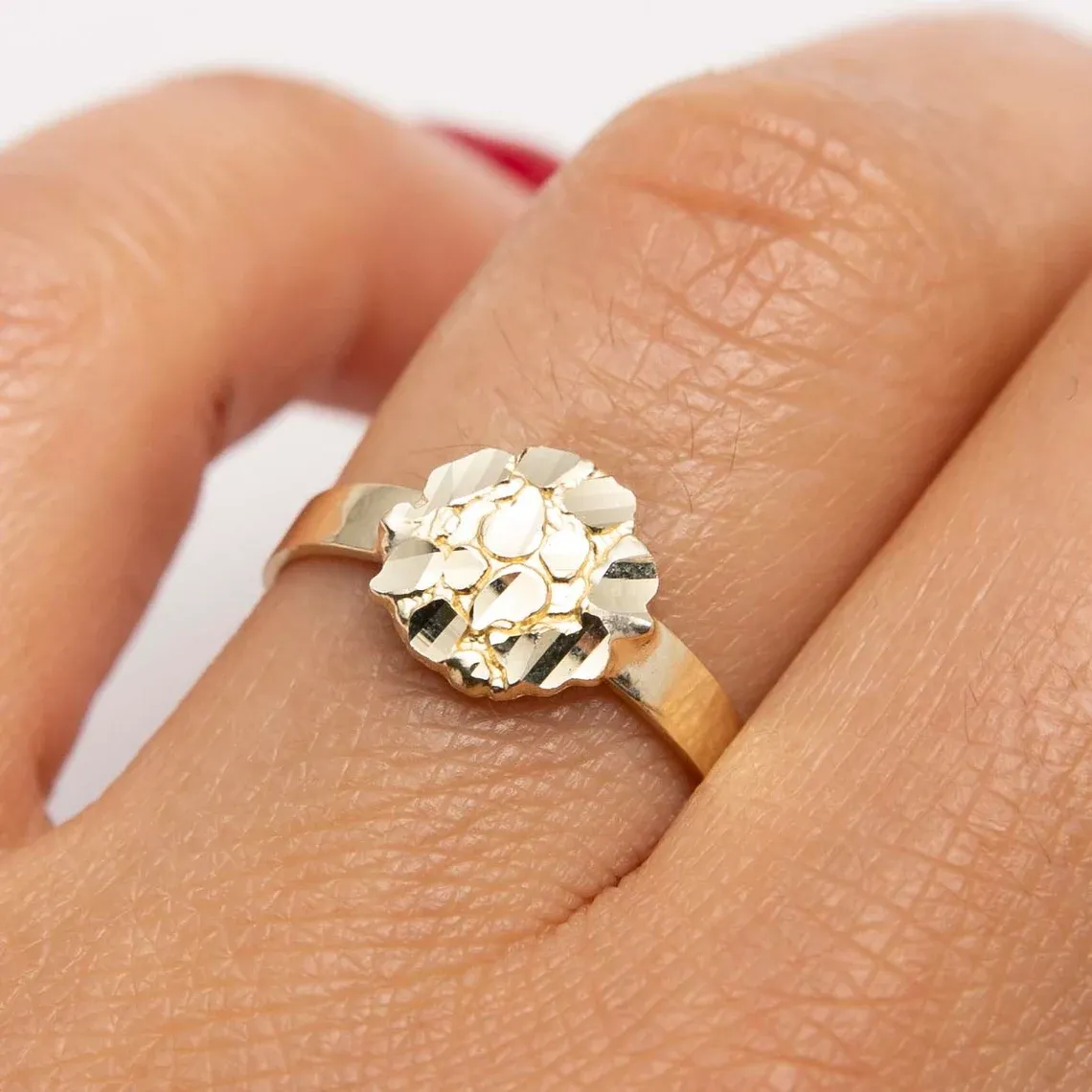 Small Round Nugget Ring